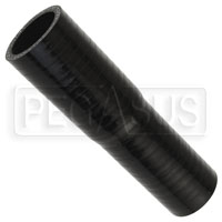 Click for a larger picture of Black Silicone Hose, 1 1/8 x 1 inch ID Straight Reducer