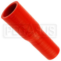 Click for a larger picture of Red Silicone Hose, 1 1/4 x 1 inch ID Straight Reducer