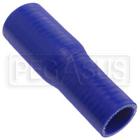 Large photo of Blue Silicone Hose, 1 3/8 x 1 inch ID Straight Reducer, Pegasus Part No. SR35.25-BLUE