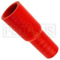 Click for a larger picture of Red Silicone Hose, 1 3/8 x 1 inch ID Straight Reducer