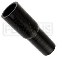 Click for a larger picture of Black Silicone Hose, 1 3/8 x 1 1/8 inch ID Straight Reducer