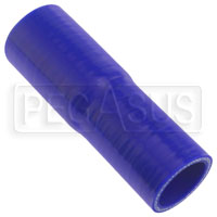 Click for a larger picture of Blue Silicone Hose, 1 3/8 x 1 1/4 inch ID Straight Reducer
