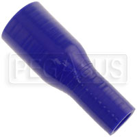 Click for a larger picture of Blue Silicone Hose, 1 1/2 x 7/8 inch ID Straight Reducer