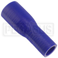Click for a larger picture of Blue Silicone Hose, 1 1/2 x 1 inch ID Straight Reducer