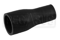 Click for a larger picture of Black Silicone Hose, 1 1/2 x 1 inch ID Straight Reducer