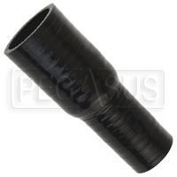 Click for a larger picture of Black Silicone Hose, 1 1/2 x 1 1/8 inch ID Straight Reducer