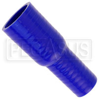 Click for a larger picture of Blue Silicone Hose, 1 1/2 x 1 1/8 inch ID Straight Reducer