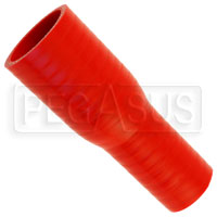Click for a larger picture of Red Silicone Hose, 1 1/2 x 1 1/8 inch ID Straight Reducer