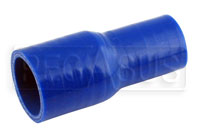 Click for a larger picture of Blue Silicone Hose, 1 1/2 x 1 1/8 inch ID Straight Reducer