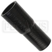 Click for a larger picture of Black Silicone Hose, 1 1/2 x 1 1/4 inch ID Straight Reducer
