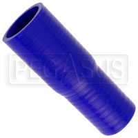 Large photo of Blue Silicone Hose, 1 1/2 x 1 1/4 inch ID Straight Reducer, Pegasus Part No. SR38.32-BLUE