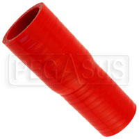Click for a larger picture of Red Silicone Hose, 1 1/2 x 1 1/4 inch ID Straight Reducer