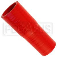 Click for a larger picture of Red Silicone Hose, 1 1/2 x 1 3/8 inch ID Straight Reducer