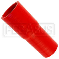 Click for a larger picture of Red Silicone Hose, 1 5/8 x 1 3/8 inch ID Straight Reducer