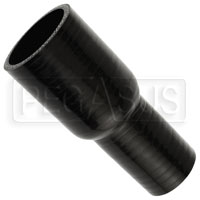 Click for a larger picture of Black Silicone Hose, 1 3/4 x 1 1/4 inch ID Straight Reducer