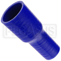 Large photo of Blue Silicone Hose, 1 3/4 x 1 1/4 inch ID Straight Reducer, Pegasus Part No. SR45.32-BLUE