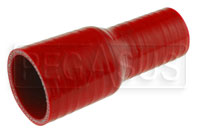 Click for a larger picture of Red Silicone Hose, 1 3/4 x 1 1/4 inch ID Straight Reducer