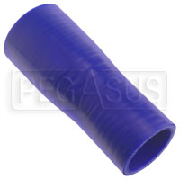 Large photo of Blue Silicone Hose, 1 3/4 x 1 1/2 inch ID Straight Reducer, Pegasus Part No. SR45.38-BLUE