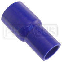 Large photo of Blue Silicone Hose, 2 x 1 1/2 inch ID Straight Reducer, Pegasus Part No. SR51.38-BLUE