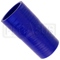 Click for a larger picture of Blue Silicone Hose, 2 1/8 x 2 inch ID Straight Reducer