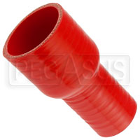 Click for a larger picture of Red Silicone Hose, 2 1/4 x 1 1/2 inch ID Straight Reducer