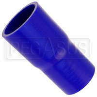Large photo of Blue Silicone Hose, 2 1/4 x 2 inch ID Straight Reducer, Pegasus Part No. SR57.51-BLUE