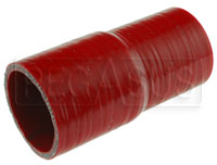Click for a larger picture of Red Silicone Hose, 2 1/4 x 2 inch ID Straight Reducer