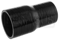 Click for a larger picture of Black Silicone Hose, 2 3/8 x 2.00 inch ID Straight Reducer