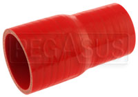 Click for a larger picture of Red Silicone Hose, 2 3/8 x 2.00 inch ID Straight Reducer