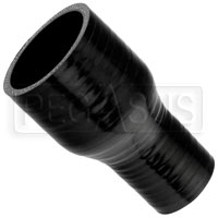 Click for a larger picture of Black Silicone Hose, 2 1/2 x 1 1/2 inch ID Straight Reducer