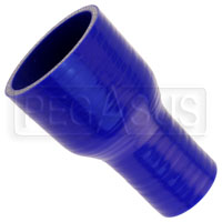 Click for a larger picture of Blue Silicone Hose, 2 1/2 x 1 1/2 inch ID Straight Reducer