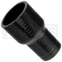 Click for a larger picture of Black Silicone Hose, 2 1/2 x 1 3/4 inch ID Straight Reducer