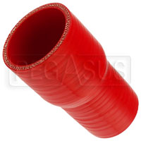 Click for a larger picture of Red Silicone Hose, 2 1/2 x 2 inch ID Straight Reducer