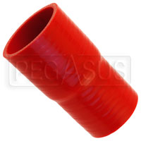 Click for a larger picture of Red Silicone Hose, 2 1/2 x 2 1/4 inch ID Straight Reducer