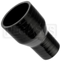 Click for a larger picture of Black Silicone Hose, 2 3/4 x 1 3/4 inch ID Straight Reducer