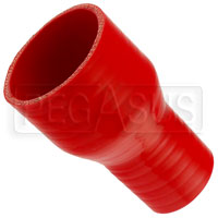 Click for a larger picture of Red Silicone Hose, 2 3/4 x 1 3/4 inch ID Straight Reducer