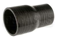 Click for a larger picture of Black Silicone Hose, 2 3/4 x 2 1/4 inch ID Straight Reducer