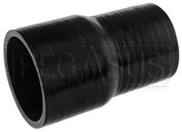 Click for a larger picture of Black Silicone Hose, 2 3/4 x 2 3/8 inch ID Straight Reducer