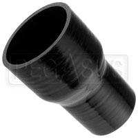 Click for a larger picture of Black Silicone Hose, 3 x 2 1/4 inch ID Straight Reducer