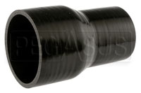 Click for a larger picture of Black Silicone Hose, 3.00 x 2 1/4 inch ID Straight Reducer