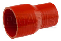 Click for a larger picture of Red Silicone Hose, 3.00 x 2 1/4 inch ID Straight Reducer