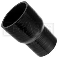Click for a larger picture of Black Silicone Hose, 3 x 2 3/8 inch ID Straight Reducer