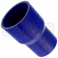 Click for a larger picture of Blue Silicone Hose, 3 x 2 3/8 inch ID Straight Reducer