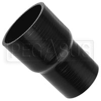 Click for a larger picture of Black Silicone Hose, 3 x 2 1/2 inch ID Straight Reducer