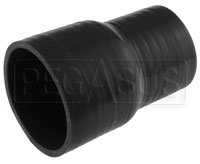 Click for a larger picture of Black Silicone Hose, 3" ID x 2 1/2" ID Straight Reducer