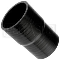 Click for a larger picture of Black Silicone Hose, 3 x 2 3/4 inch ID Straight Reducer