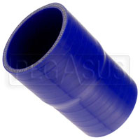 Large photo of Blue Silicone Hose, 3 x 2 3/4 inch ID Straight Reducer, Pegasus Part No. SR76.70-BLUE