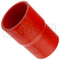 Click for a larger picture of Red Silicone Hose, 3 x 2 3/4 inch ID Straight Reducer
