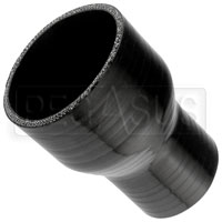 Click for a larger picture of Black Silicone Hose, 3 1/4 x 2 1/4 inch ID Straight Reducer