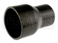 Click for a larger picture of Black Silicone Hose, 3 1/4 x 2 1/4 inch ID Straight Reducer